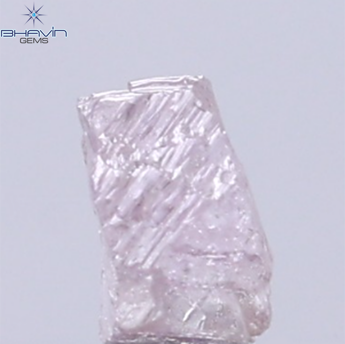 0.31 CT Natural Rough Diamond Pink Color Clarity SI (3.95 MM)