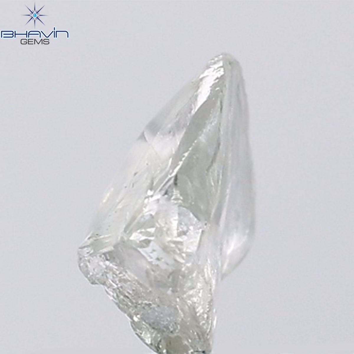 1.51 CT Natural Rough Diamond Green Color Clarity VS (8.42 MM)