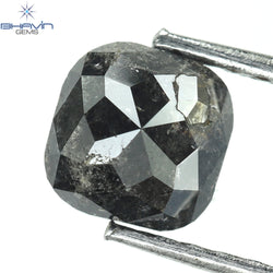 0.62 CT Cushion Shape Natural Diamond Salt And Pepper Color Color I3 Clarity (5.31 MM)