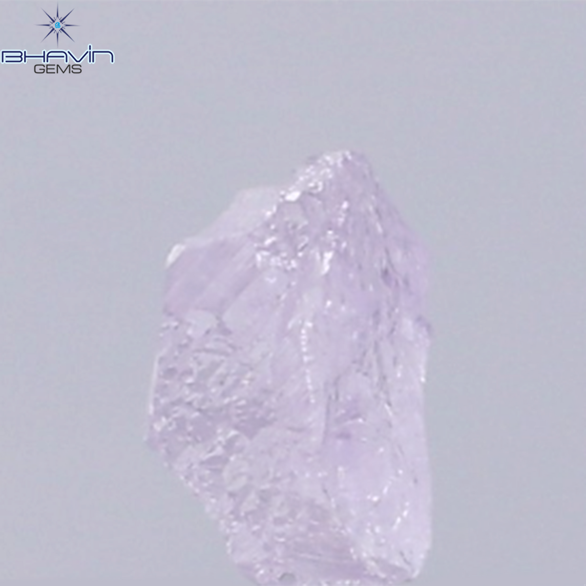 0.37 CT Natural Rough Diamond Pink Color Clarity VS (4.72 MM)