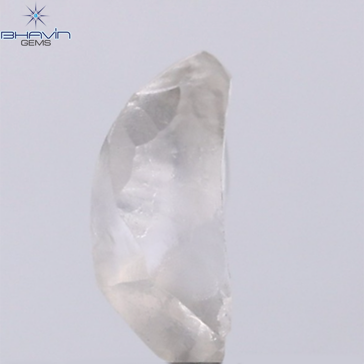1.47 CT Natural Rough Diamond Grey Color Clarity VS (9.60 MM)