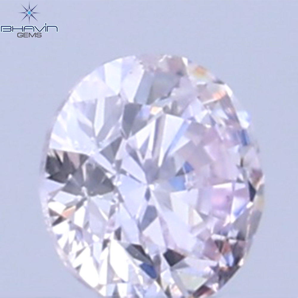 0.03 CT Natural Round Diamond Pink Color Clarity SI (1.90 MM)