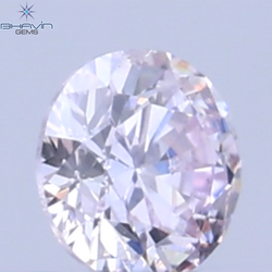 0.03 CT Natural Round Diamond Pink Color Clarity SI (1.90 MM)