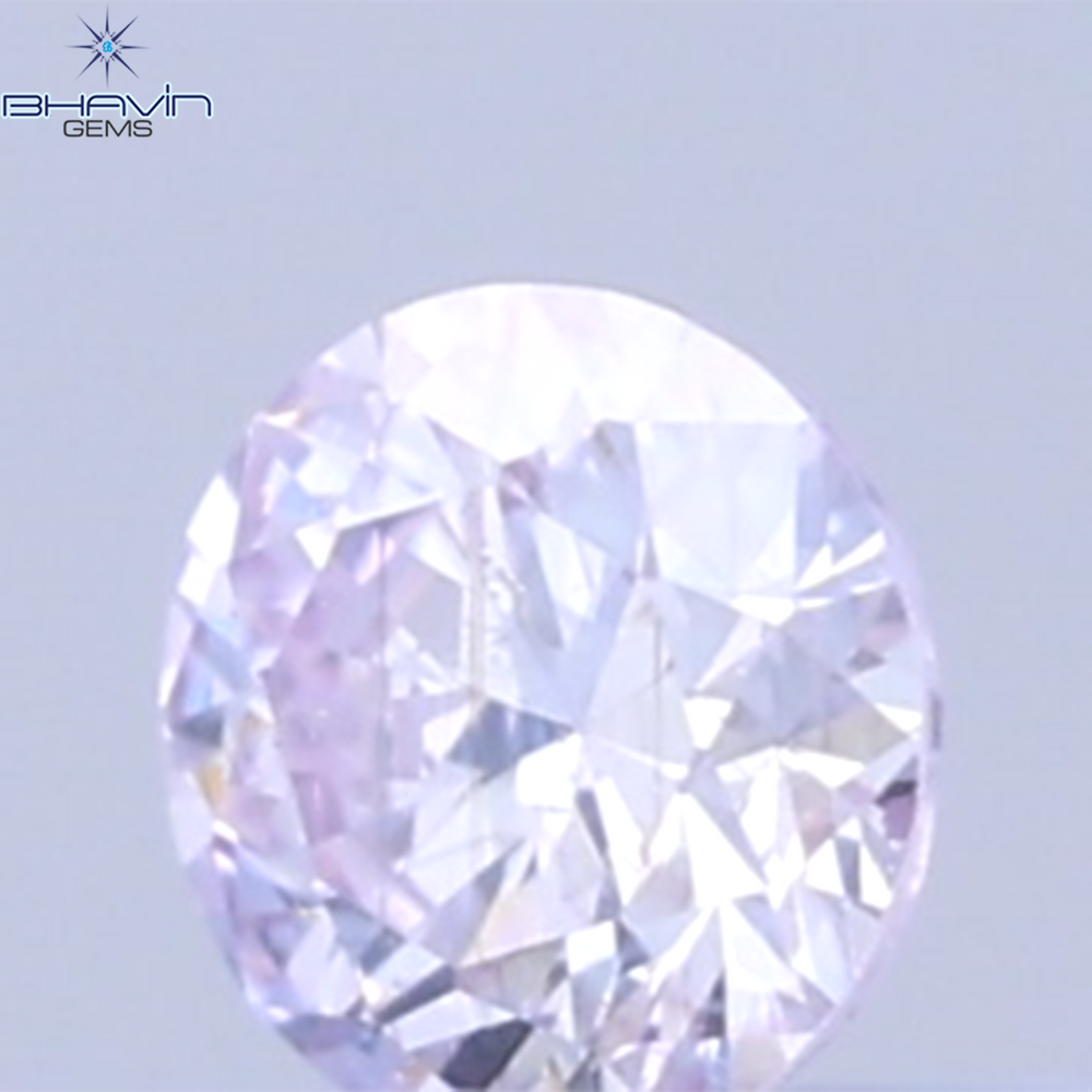 0.03 CT Natural Round Diamond Pink Color Clarity SI (1.9 MM)