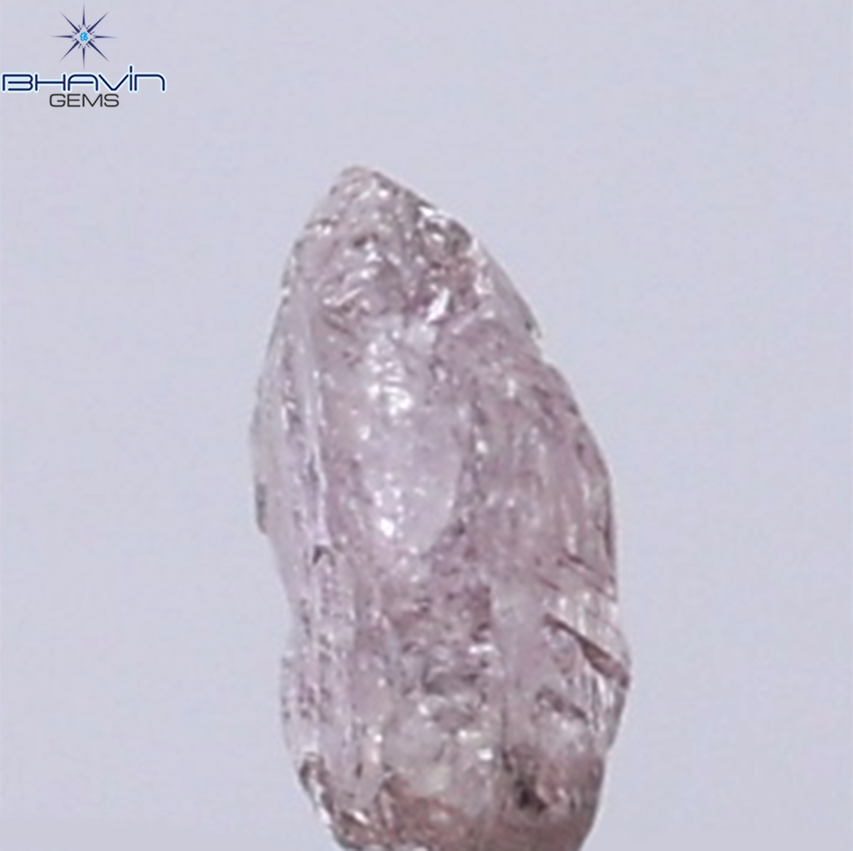 0.16 CT Natural Rough Diamond Pink Color Clarity SI (4.05 MM)