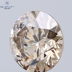 0.52 CT Natural Round Diamond Brown Color Clarity I1 (5.15 MM)