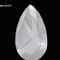 1.00 CT Natural Pear Diamond White Milky Color Clarity I3 (8.31 MM)