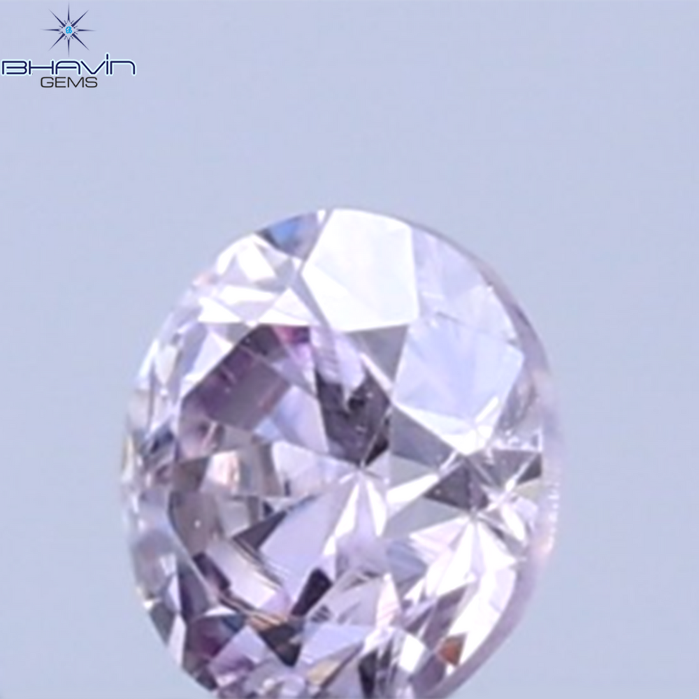 0.02 CT Natural Round Diamond Pink Color Clarity SI (1.60 MM)