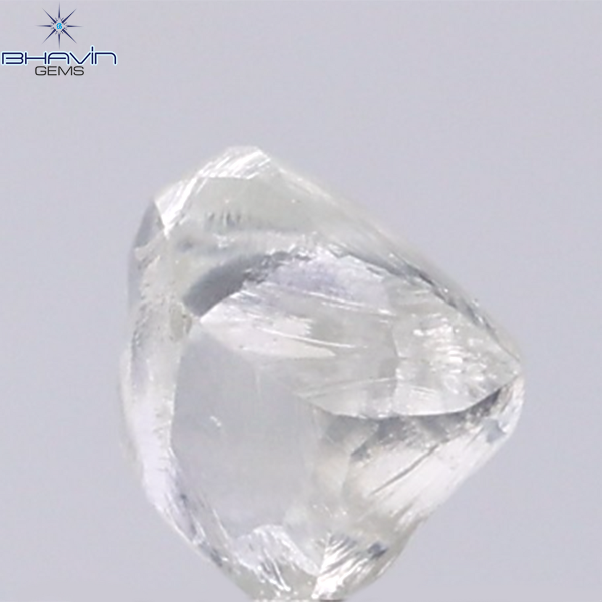 0.97 CT Natural Rough Diamond White Color Clarity VS (5.98 MM)