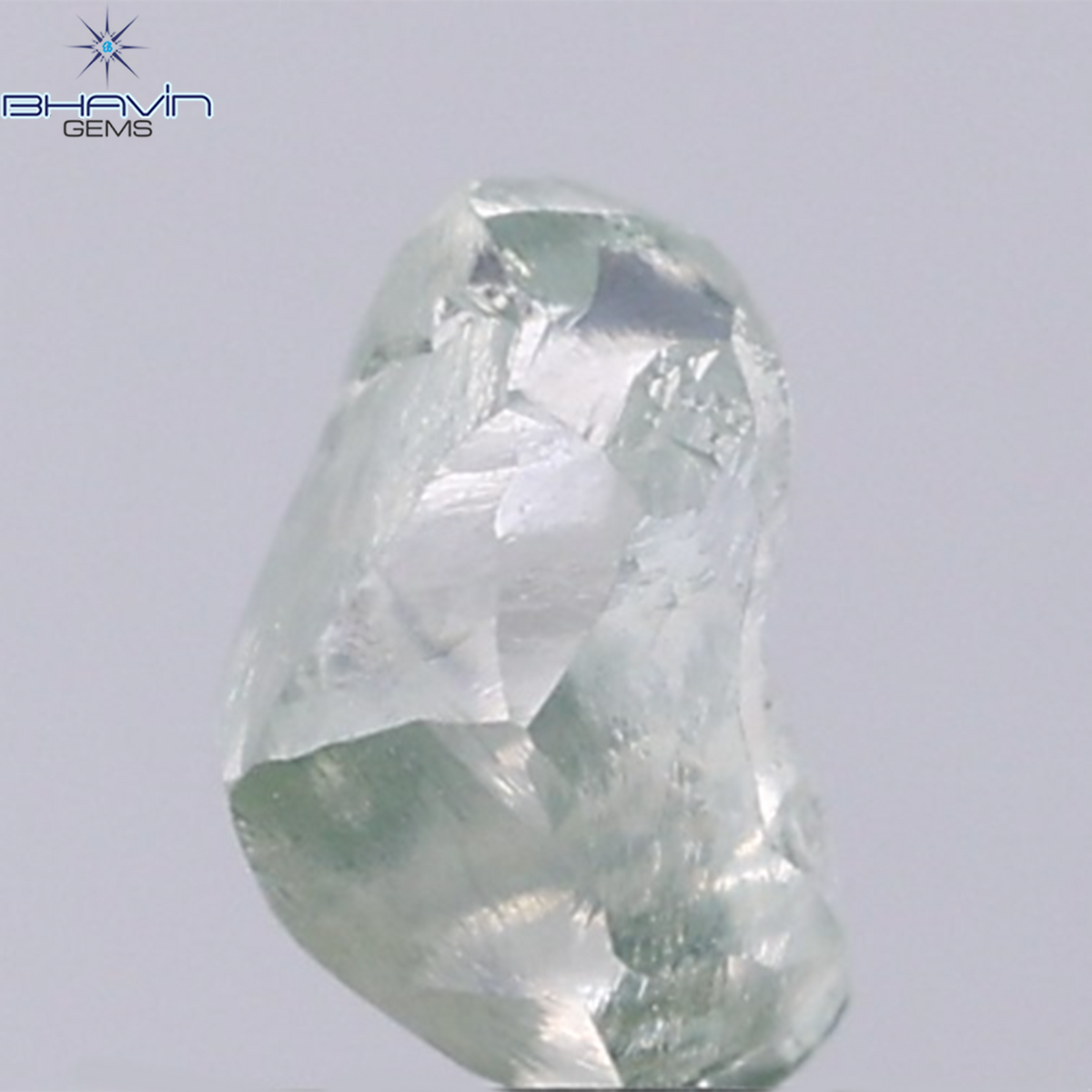 1.41 CT Natural Rough Diamond Green Color Clarity VS (6.96 MM)