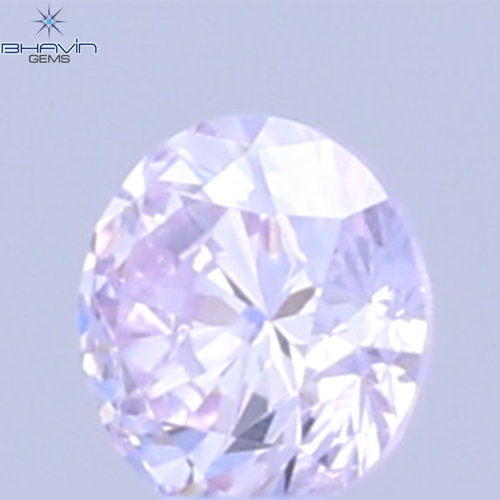 0.02 CT Natural Round Diamond Pink Color Clarity SI (1.6 MM)