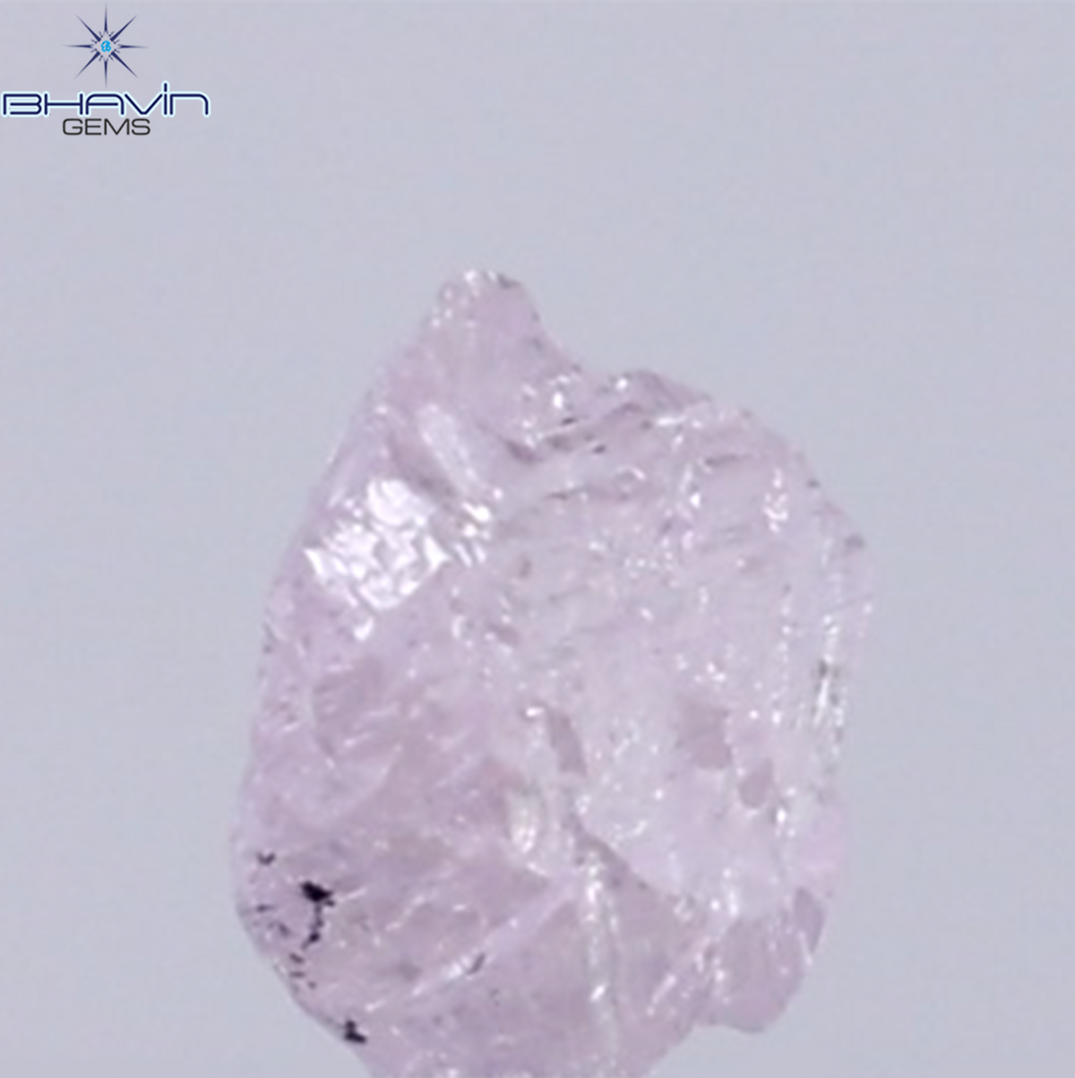 0.22 CT Natural Rough Diamond Pink Color Clarity I1 (3.92 MM)
