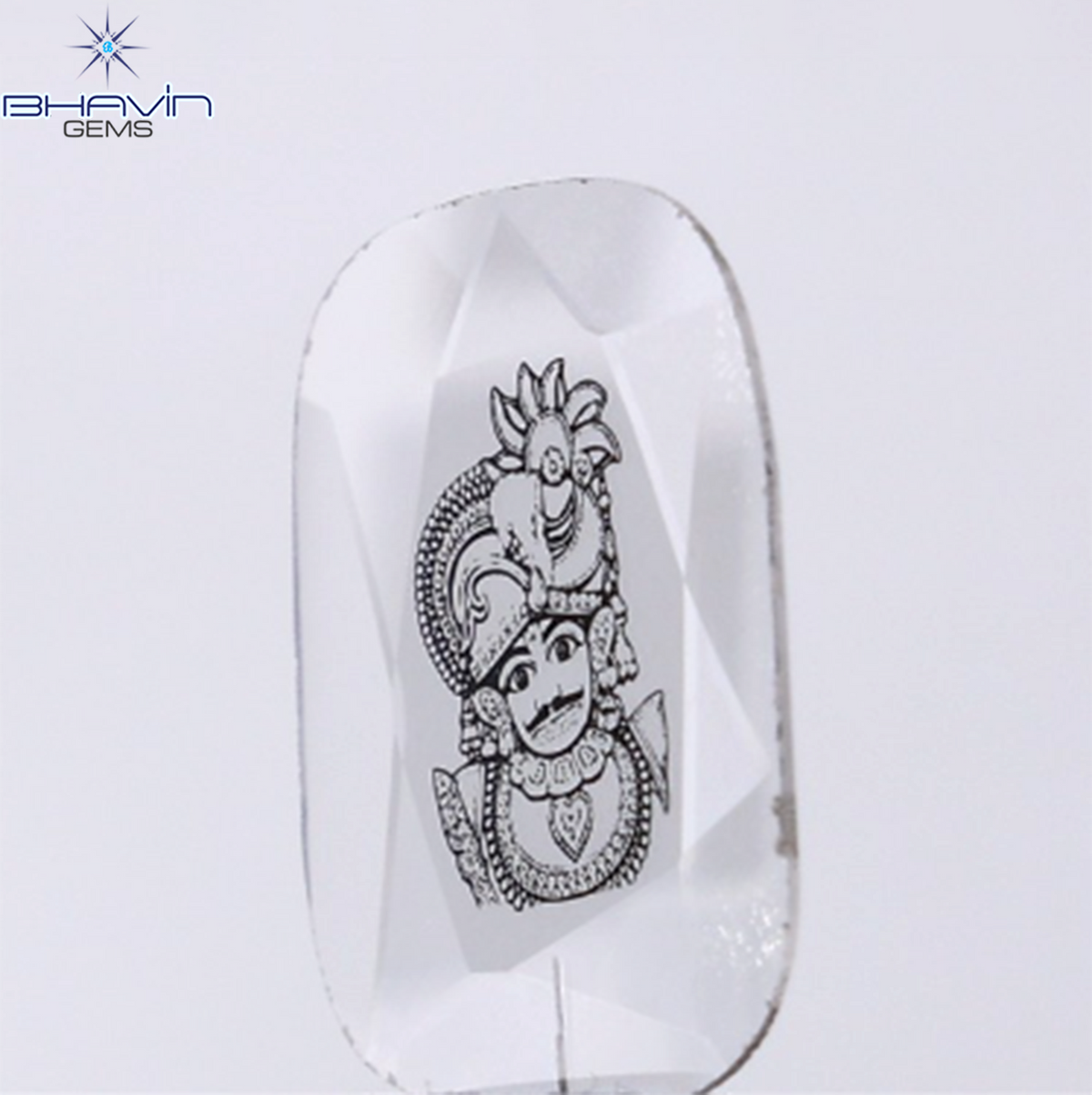 1.33 CT Lab Grown Slice (God) Diamond White Color Clarity VS (16.35 MM)