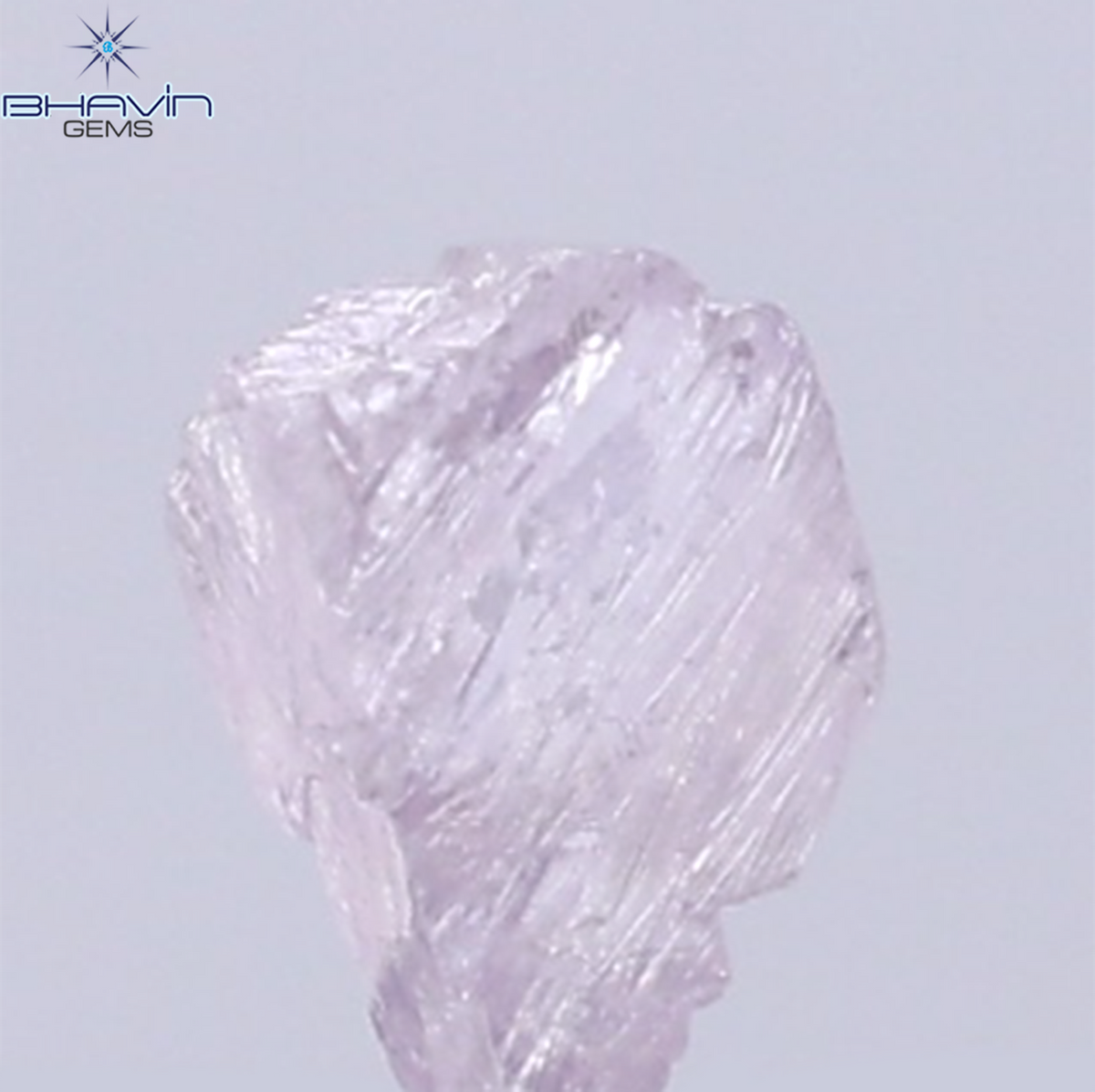 0.22 CT Natural Rough Diamond Pink Color Clarity VS (4.56 MM)