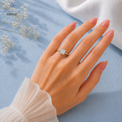 Lab Grown Princess Cut Diamond Solitaire Engagement Ring