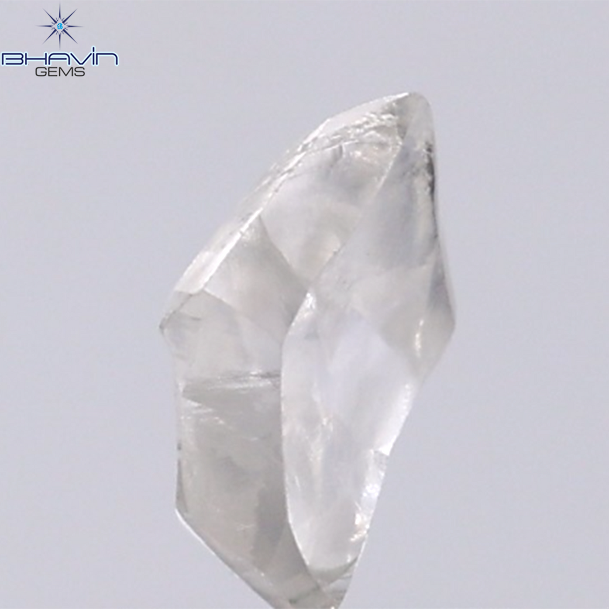 0.91 CT Natural Rough Diamond White Color Clarity VS (7.75 MM)