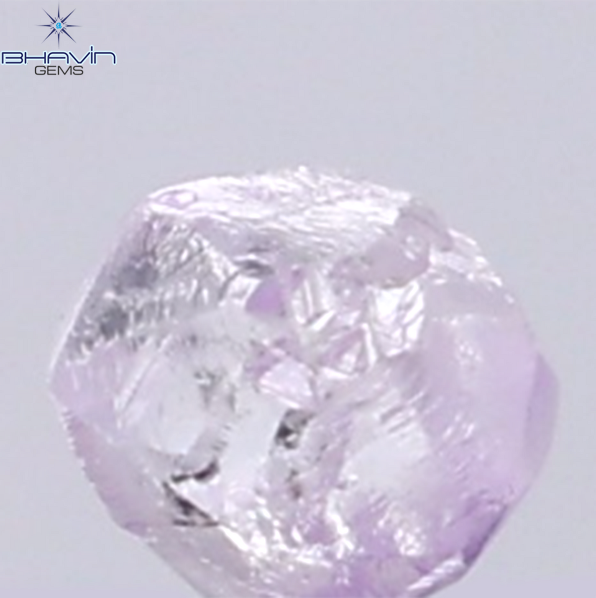 0.27 CT Natural Rough Diamond Pink Color Clarity SI (3.39 MM)