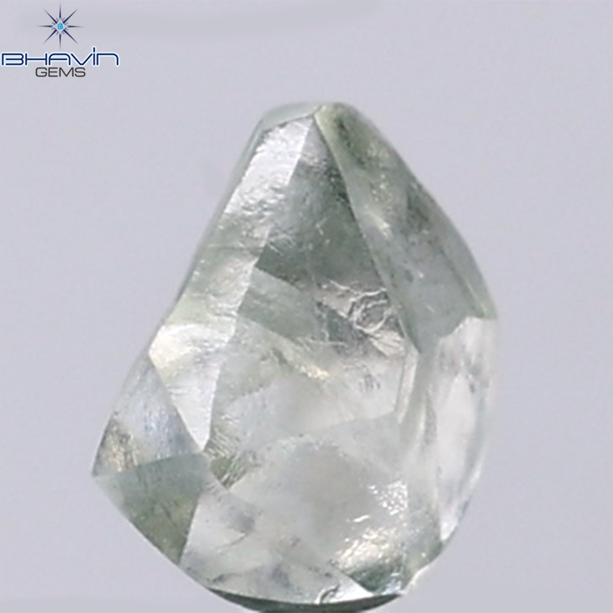 1.19 CT Natural Rough Diamond Green Color Clarity VS (6.42 MM)