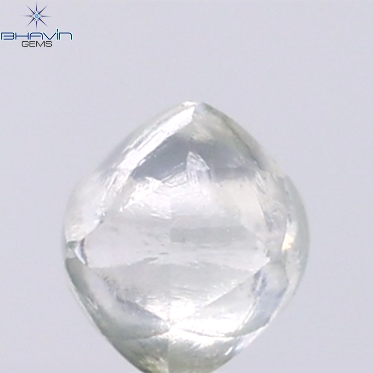 0.97 CT Natural Rough Diamond Green Color Clarity VS (5.39 MM)