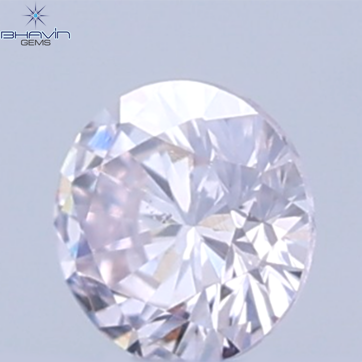 0.26 CT ラウンドシェイプ 天然ダイヤモンド ピンクカラー VS1 クラリティ (4.10 MM)