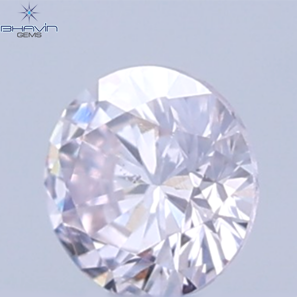 0.04 CT Natural Round Diamond Pink Color Clarity SI (2.00 MM)