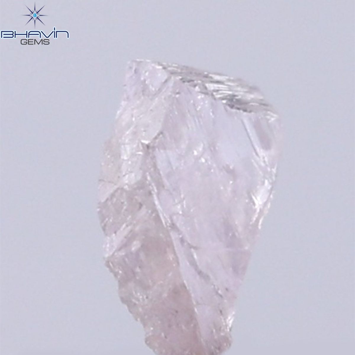 0.26 CT Natural Rough Diamond Pink Color Clarity SI (5.76 MM)