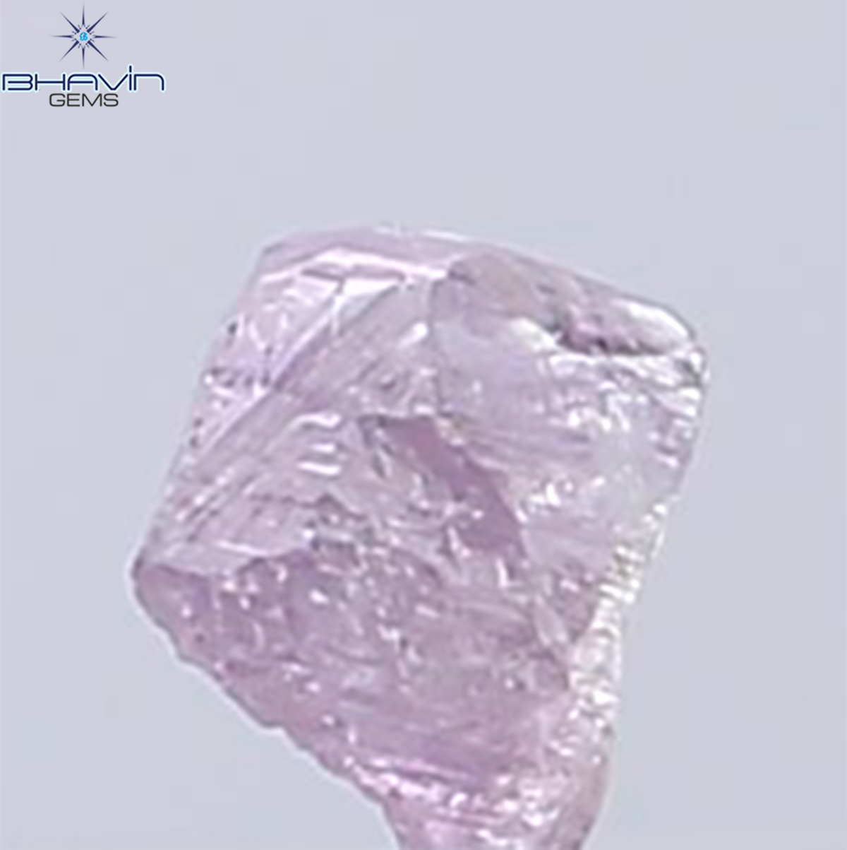 0.32 CT Natural Rough Diamond Pink Color Clarity VS (4.33 MM)
