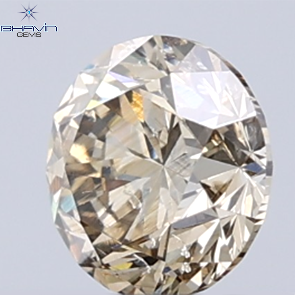 0.31 CT Natural Round Diamond Brown Color Clarity VS2 (4.26 MM)