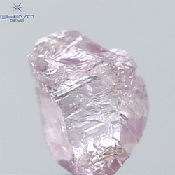 0.35 CT Rough Shape Natural Diamond Pink Color SI Clarity (3.45 MM)