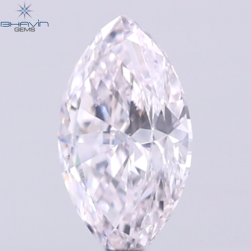 GIA Certified 0.27 CT Marquise Diamond Pink Color Natural Loose Diamond VS1 Clarity (6.02 MM)