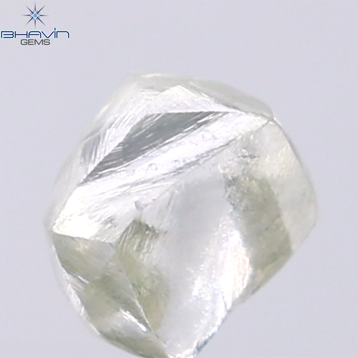 1.74 CT Natural Rough Diamond Green Color Clarity VS (7.28 MM)