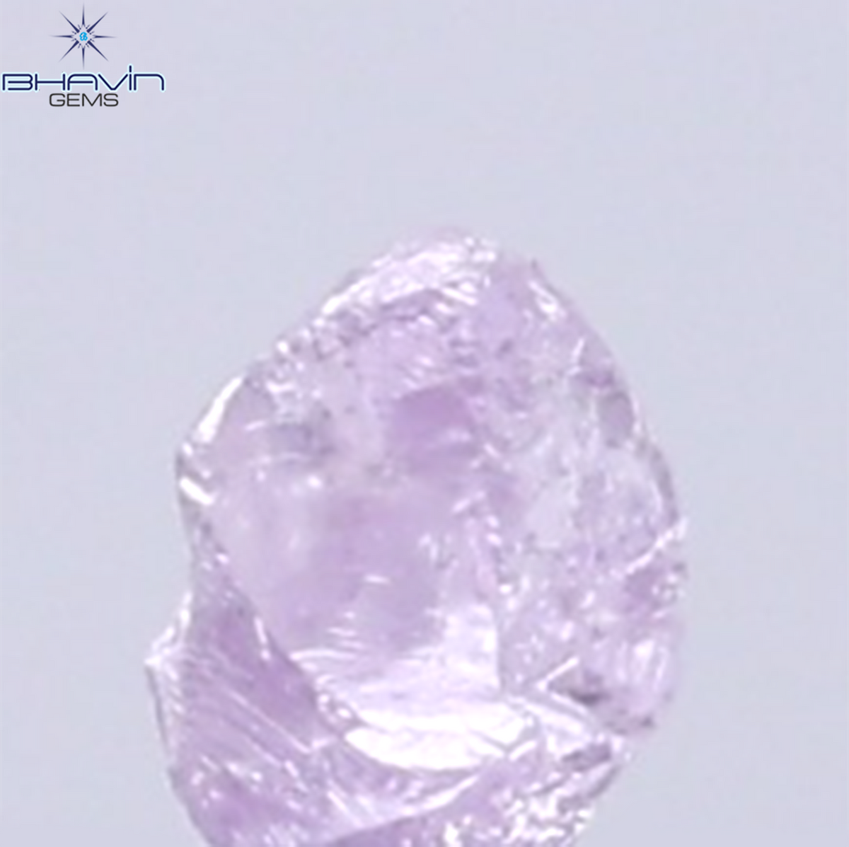 0.08 CT Natural Rough Diamond Pink Color Clarity SI (2.59 MM)