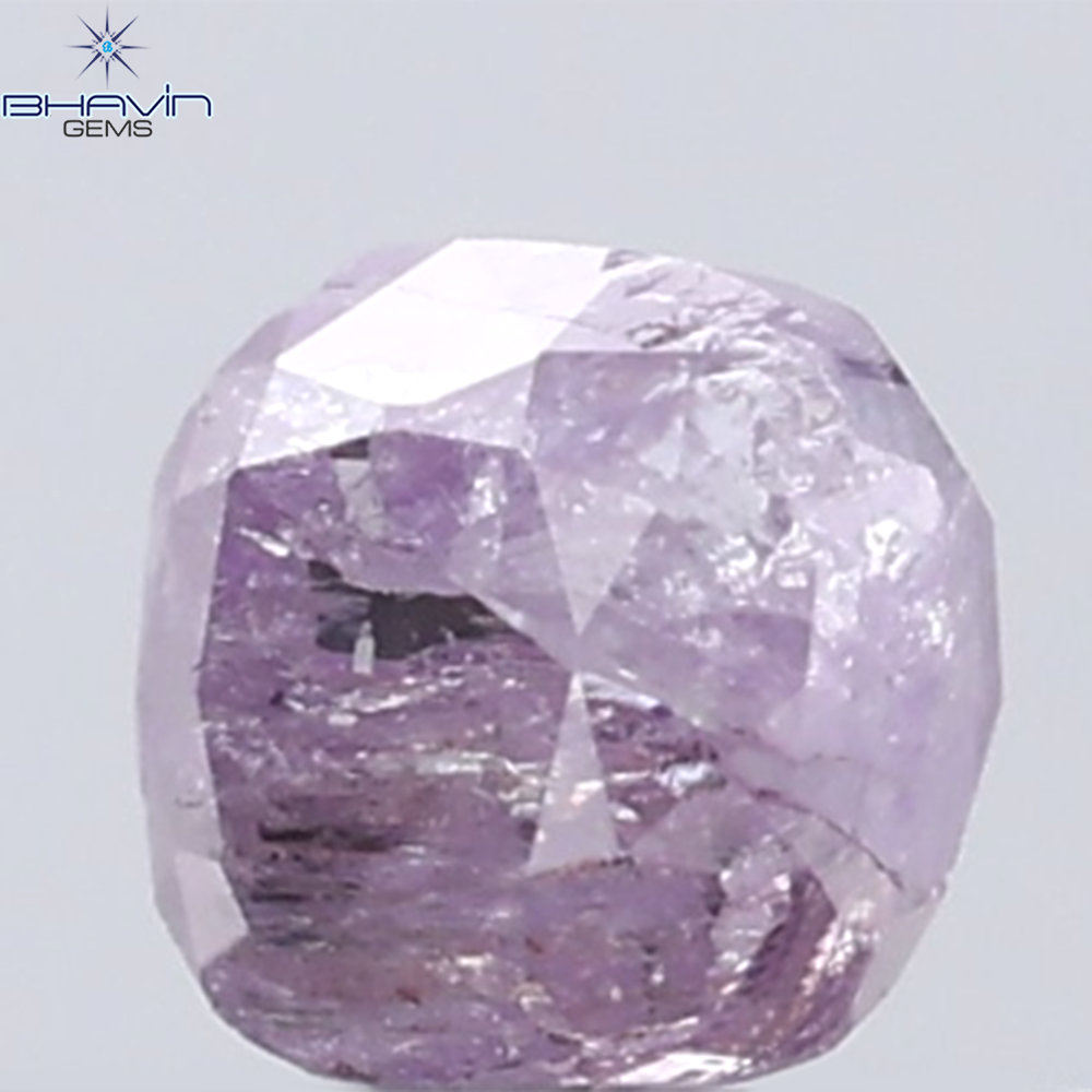 0.38 CT Cushion Diamond Natural Pink Color I3 Clarity (3.52 MM)