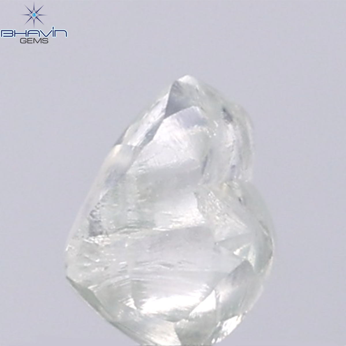 0.99 CT Natural Rough Diamond Green Color Clarity VS (6.31 MM)