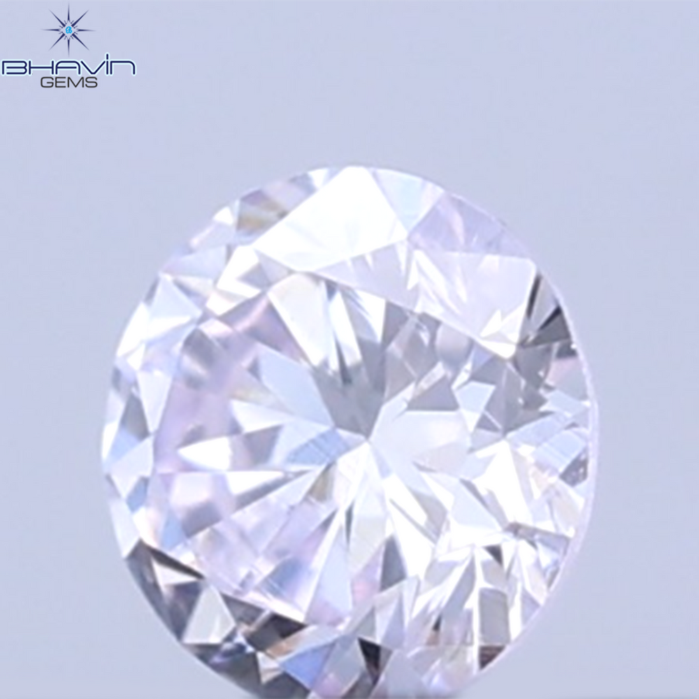 0.05 CT Natural Round Diamond Pink Color Clarity VS1 (2.3 MM)