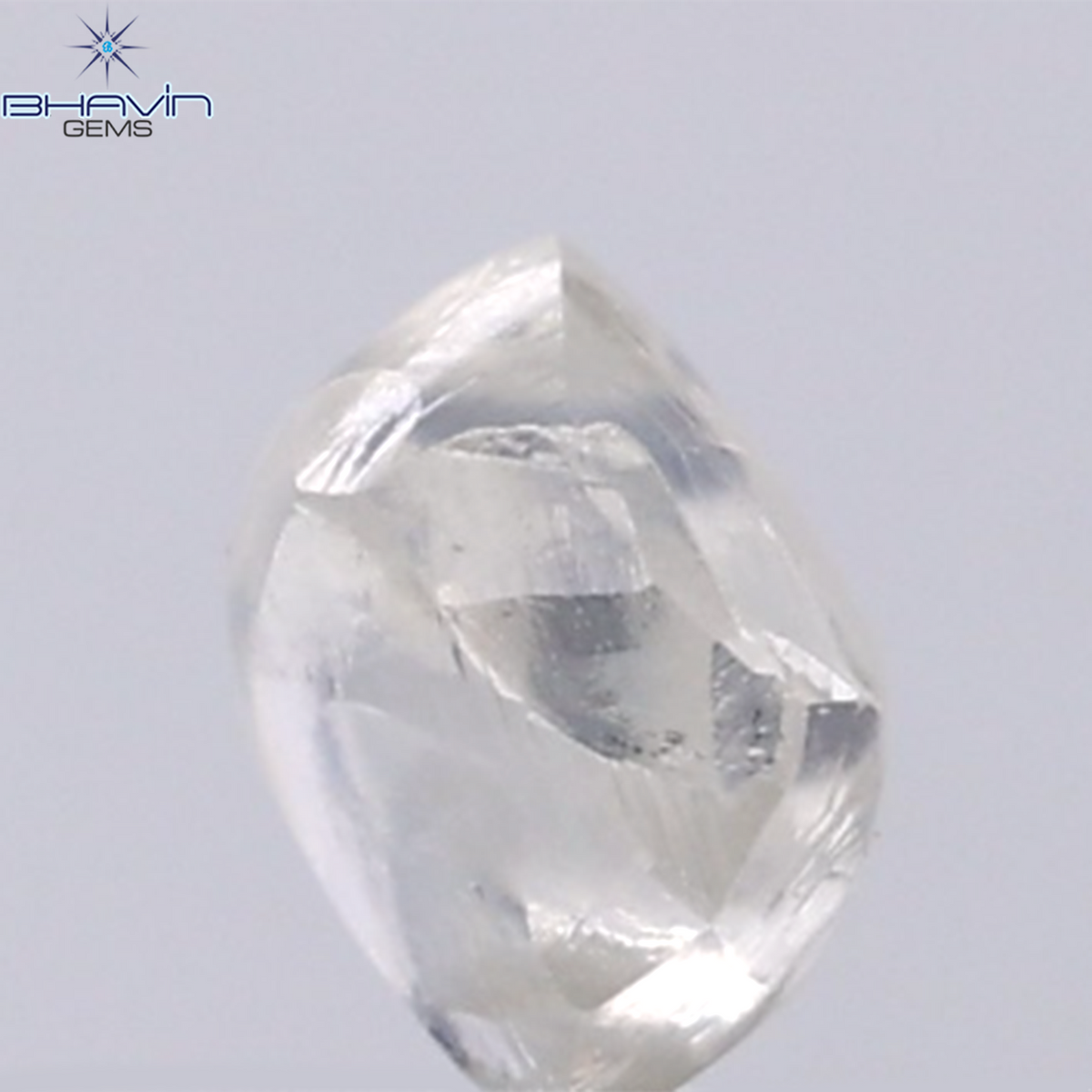 0.98 CT Natural Rough Diamond White Color Clarity VS (5.87 MM)