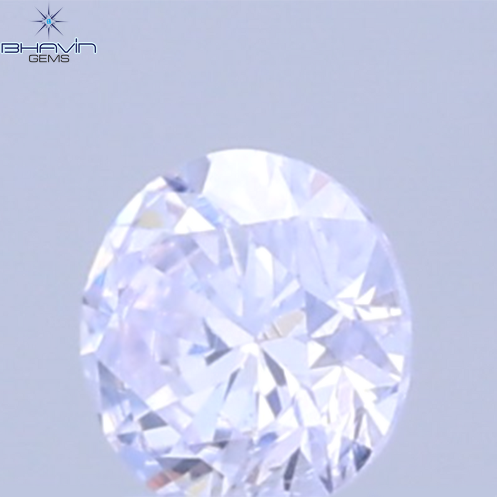 0.03 CT Natural Round Diamond Pink Color Clarity SI (1.9 MM)