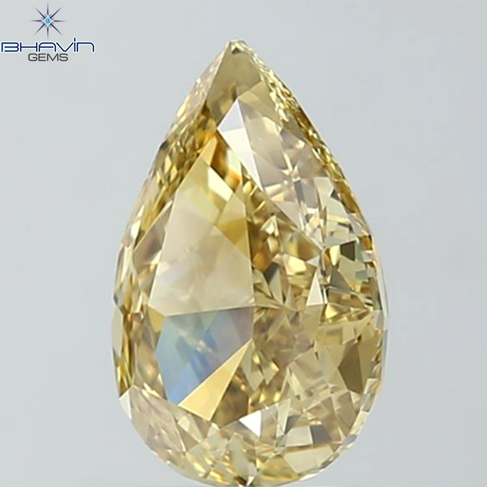 GIA認定 1.27 CT クッションダイヤモンド イエローカラー 天然ダイヤモンド VS1 クラリティ (5.97 MM)