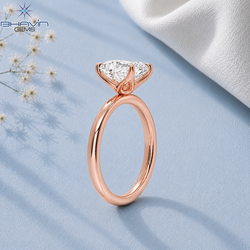 Radiant Cut Solitaire Engagement Ring with Tulip Petal Basket in Rose Gold
