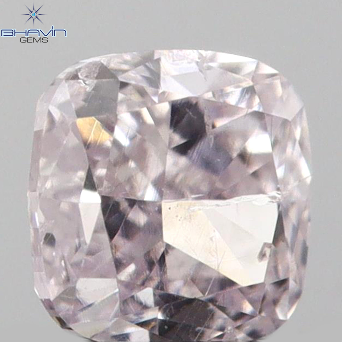 0.18 CT クッションシェイプ 天然ダイヤモンド ピンクカラー SI2 クラリティ (2.75 MM)