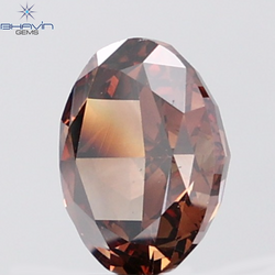 2.10 CT Oval Diamond Natural Orange Brown Color VS2 Clarity (8.79 MM)
