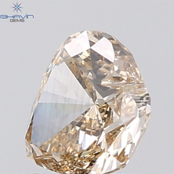 1.00 CT Heart Diamond Natural Brown Color VS2 Clarity (6.27 MM)