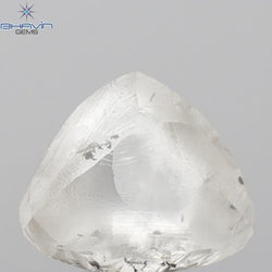 2.09 CT Rough Shape Natural Diamond White Color SI1 Clarity ( 7.90 MM)