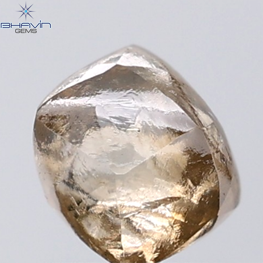 1.66 CT Rough Shape Natural Diamond Brown Color VS2 Clarity (6.16 MM)