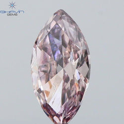 0.15 CT Marquise Shape Natural Loose Diamond Pink Color SI1 Clarity (5.32 MM)
