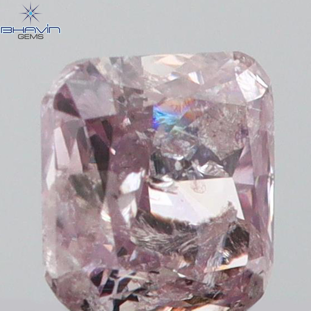 0.20 CT Natural Cushion Diamond Pink Color Clarity I3 (3.34 MM)