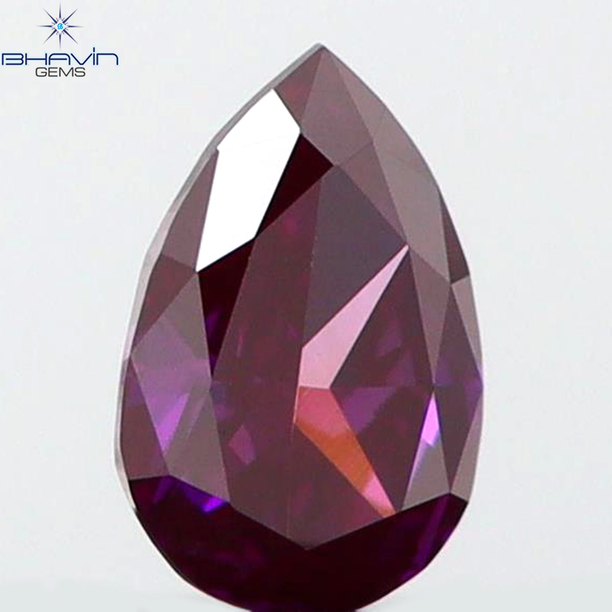 0.09 CT Natural Pear Diamond Enhanced Pink Color Clarity VS1 (3.36 MM)