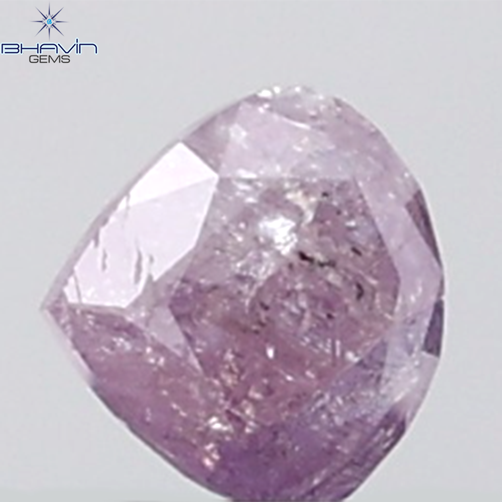 0.34 CT Heart Diamond Natural Pink Color I3 Clarity (4.44 MM)