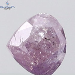 0.34 CT Heart Diamond Natural Pink Color I3 Clarity (4.44 MM)