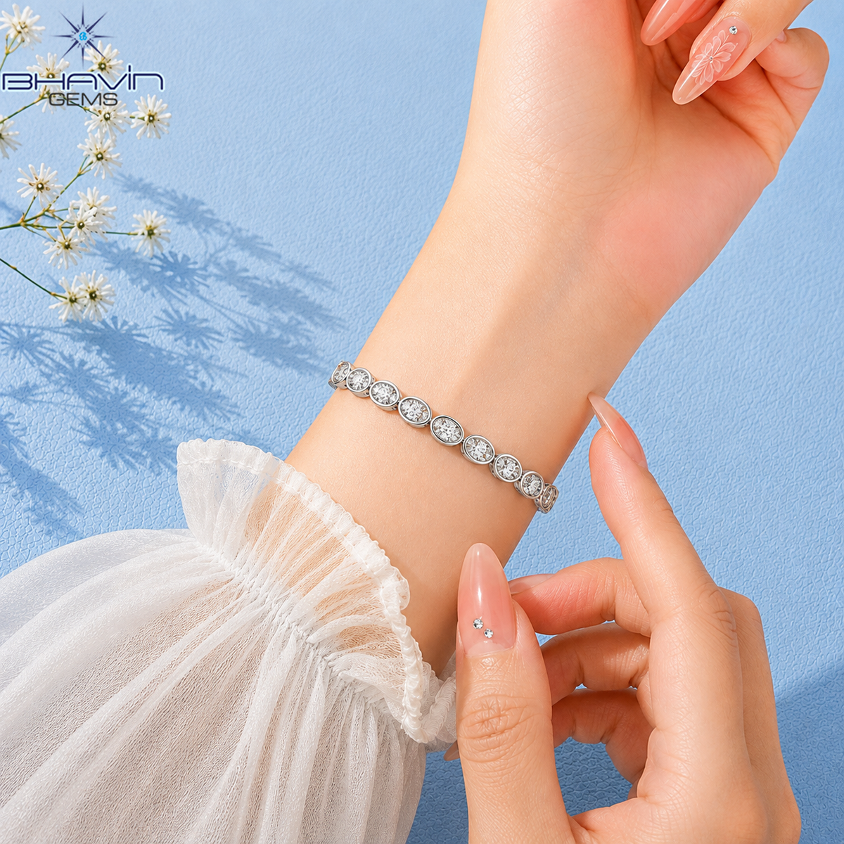 Timeless Round Diamond Bezel Tennis Bracelet
